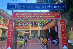 Tưng bừng không khí khai giảng năm học mới 2022-2023 trường Tiểu học Tân Thanh