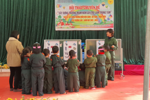 Hội thảo chuyên đề "Xây dựng trường mầm non lấy trẻ làm trung  tâm" cấp trường lần 1.