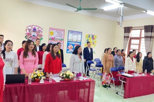 Đại hội Công đoàn cơ sở Trường Tiểu học xã Hoàng Văn Thụ, nhiệm kỳ 2023-2028.